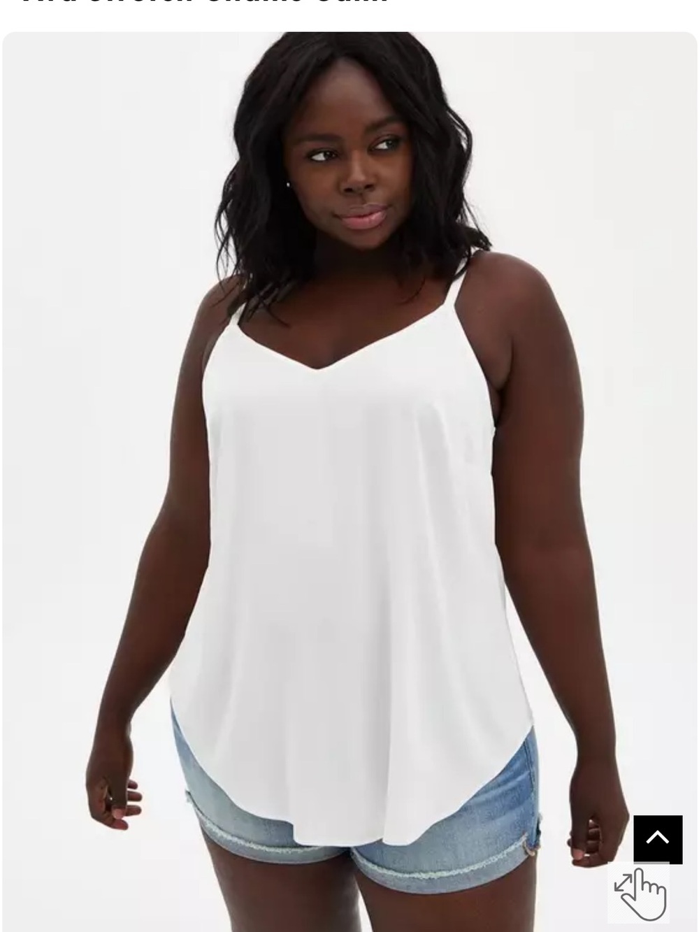 Torrid white cami tank top plus size 5x NWT. Super cute!
